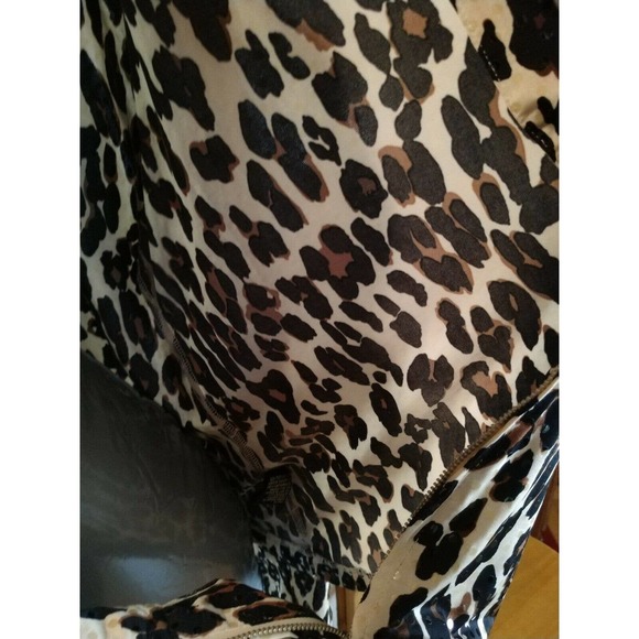 Lisa International Leopard Animal Print Full Zip Jacket Shirt Long Sleeve XLP - Picture 11 of 12